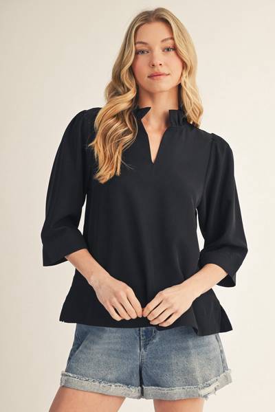 Chloe Ruffle Hem Top
