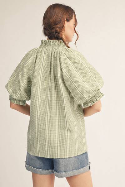 Verdant Puff Sleeve Top