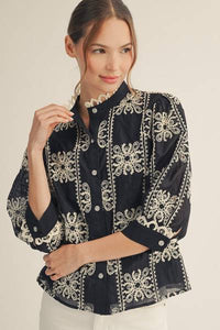 Maya Embroidered Top