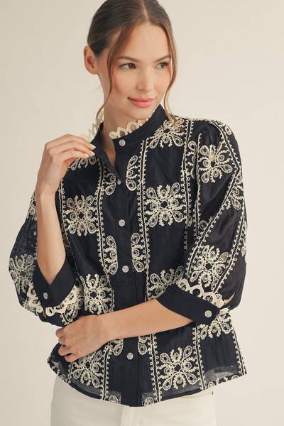 Maya Embroidered Top