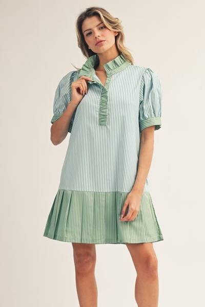 Savannah Striped Contrast Dress