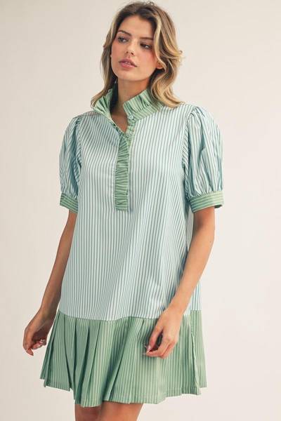 Savannah Striped Contrast Dress