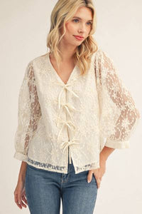 Prairie Tie Front Top
