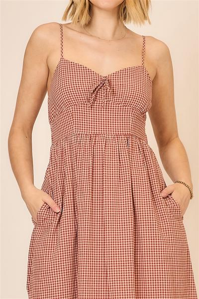 Sienna Cotton Gingham Dress