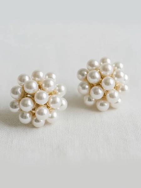 Coco Pearl Cluster Earrings
