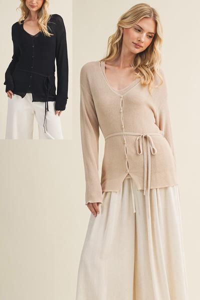 Breathless Belted Cardigan