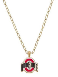 Ohio State Enamel Necklace