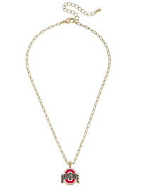 Ohio State Enamel Necklace