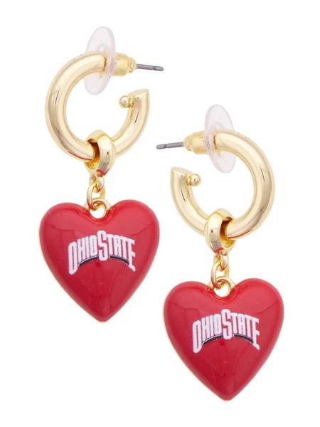 OSU Heart Earrings