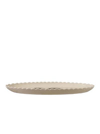 Stoneware Scalloped Snake Platter
