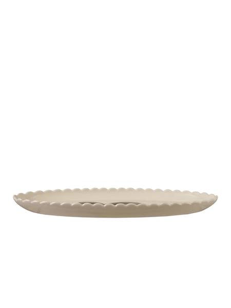 Stoneware Scalloped Snake Platter
