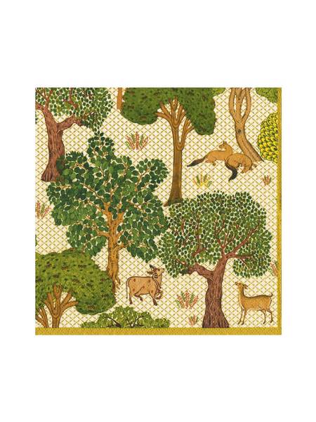 Arcadian Forest Linen Cocktail Napkins