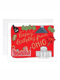 Birthday from Ohio Card