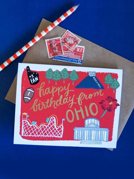 Birthday from Ohio Card