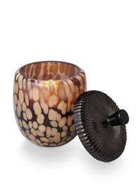 Midnight Pumpkin Glass Acorn Candle