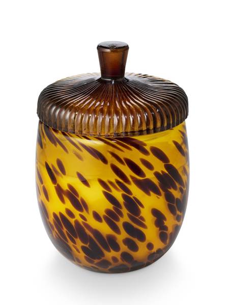 Woodfire Glass Acorn Candle