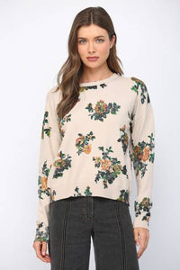 Reverse Printed Crew Sweater