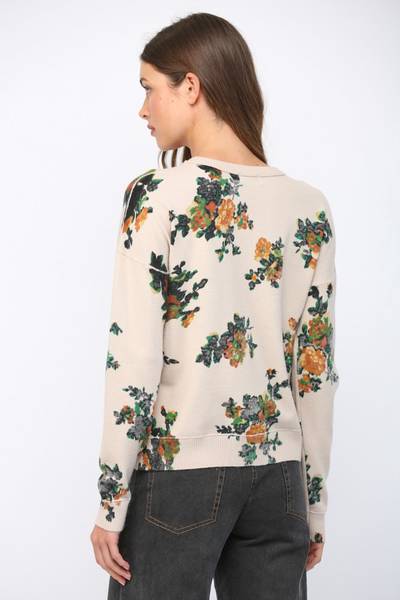 Reverse Printed Crew Sweater