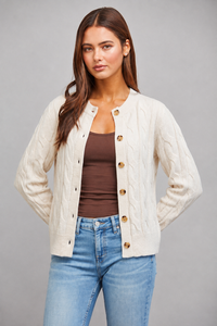 Porscha Cable Knit Cardigan