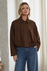 Faux Seude Garrett Jacket