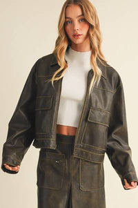 Faux Leather Holly Jacket