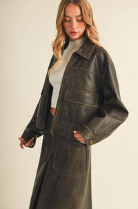 Faux Leather Holly Jacket