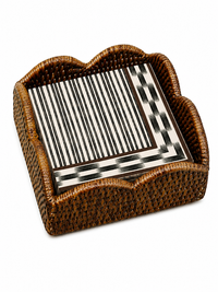 Scallop Cocktail Napkin Holder Natural