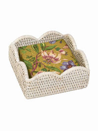 Scallop Cocktail Napkin Holder Cream