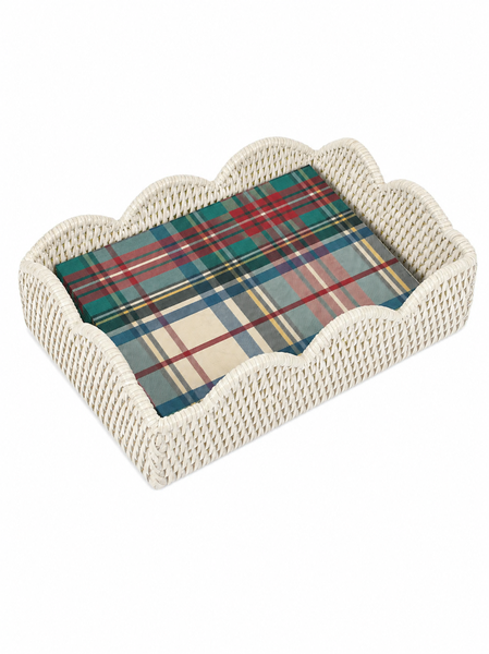 Scallop Guest Towel Holder Cream