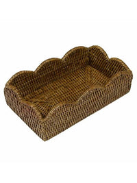 Scallop Guest Towel Holder Natural