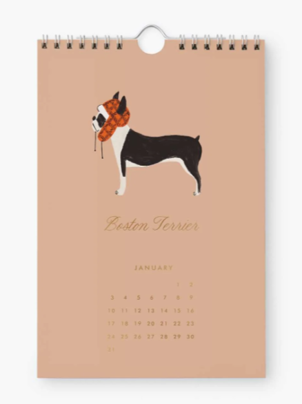 2027 Dog of the Month Calendar (6x9)