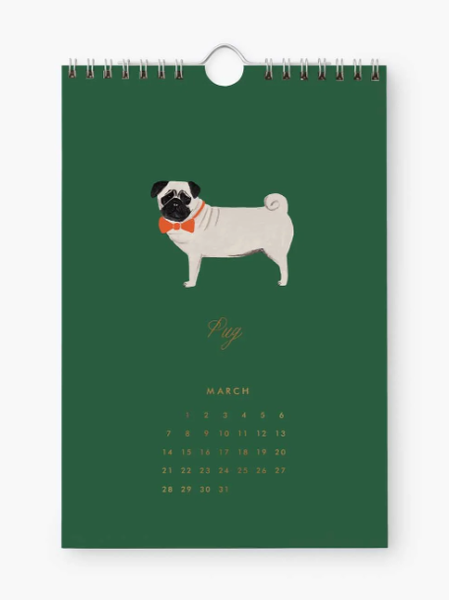 2027 Dog of the Month Calendar (6x9)