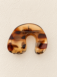 Amber Tortoise Huggie Hair Clip
