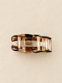 Amber Tortoise Huggie Hair Clip