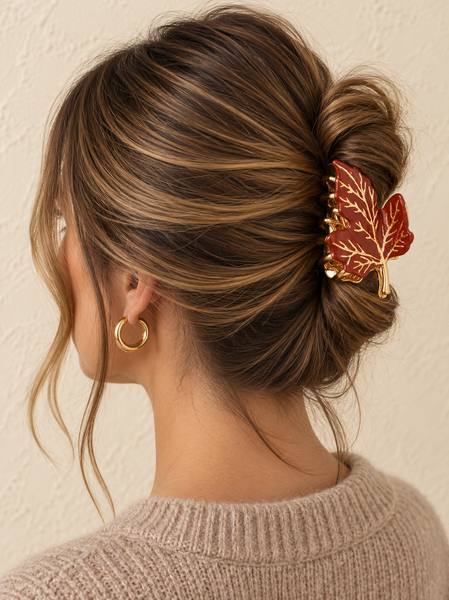 Maple Leaf Hair Clip