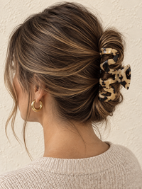 Tortoise "M" Hair Clip