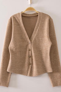 Boulder Gold Button Cardigan