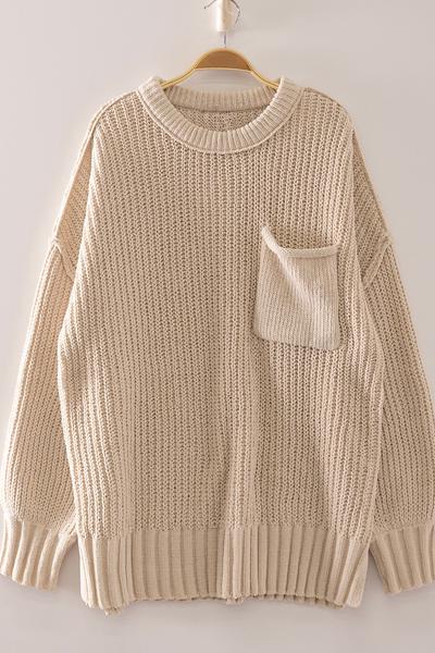 Marlow Chenille Pocket Sweater
