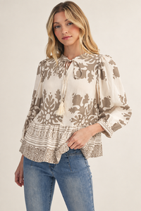 Acanthus Printed Top
