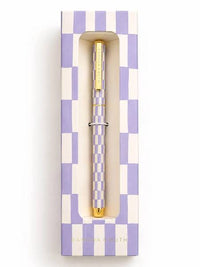 Lavender Check Rollerball Pen