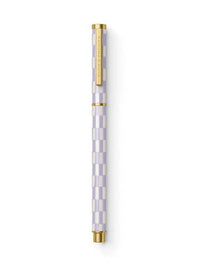 Lavender Check Rollerball Pen