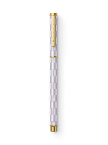 Lavender Check Rollerball Pen
