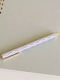 Lavender Check Rollerball Pen