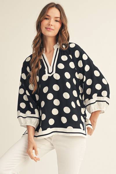 Margo Polka Dot Top