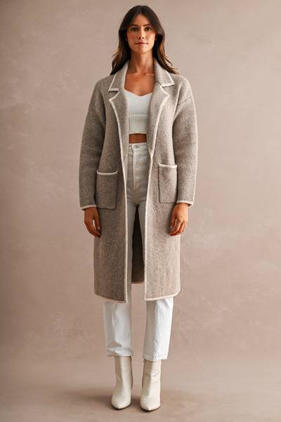 Juniper Collared Sweater Duster