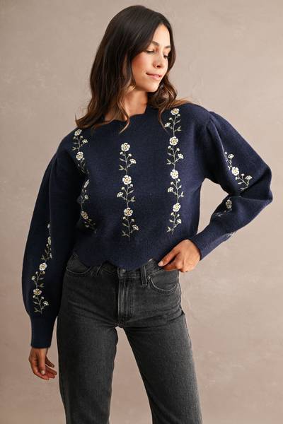 Wren Embroidered Sweater