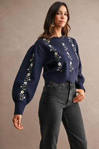 Wren Embroidered Sweater