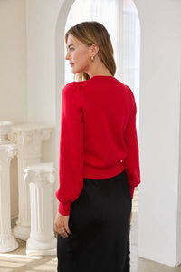 Diamond Bow Cardigan
