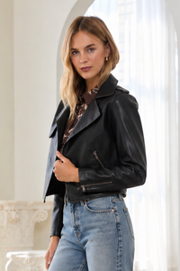 Distressed Moto Jacket