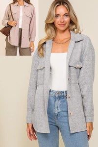 Brushed Waffle Weave Shirt